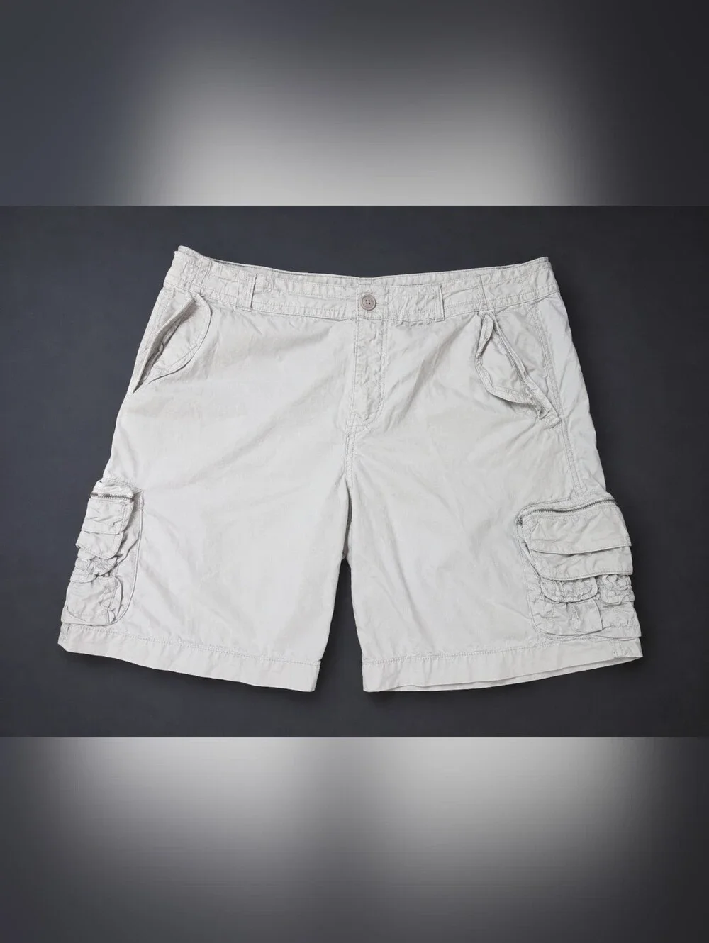 Vintage Gap Kids Boy's Cargo Shorts Size 16 Husky Tan Khaki Lot Of 2 Adjustable